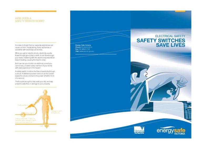Energy Safe Victoria Safety switches save lives Martlec Services
